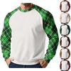 Men's Christmas Raglan Crewneck Fleece Sweatshirt