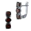 Silver Earrings with Natural Garnet 4.13ct (1988886)