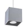 Lampa Wisząca Quad 1 Gu10 Szary Alu Sollux Sl.0061