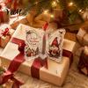 Decorative Hanging Money Gift Christmas Holder Ornament, Acrylic Cash Decor with Vintage Idea for Friends Butterfly Print, Holiday Party Supplies And