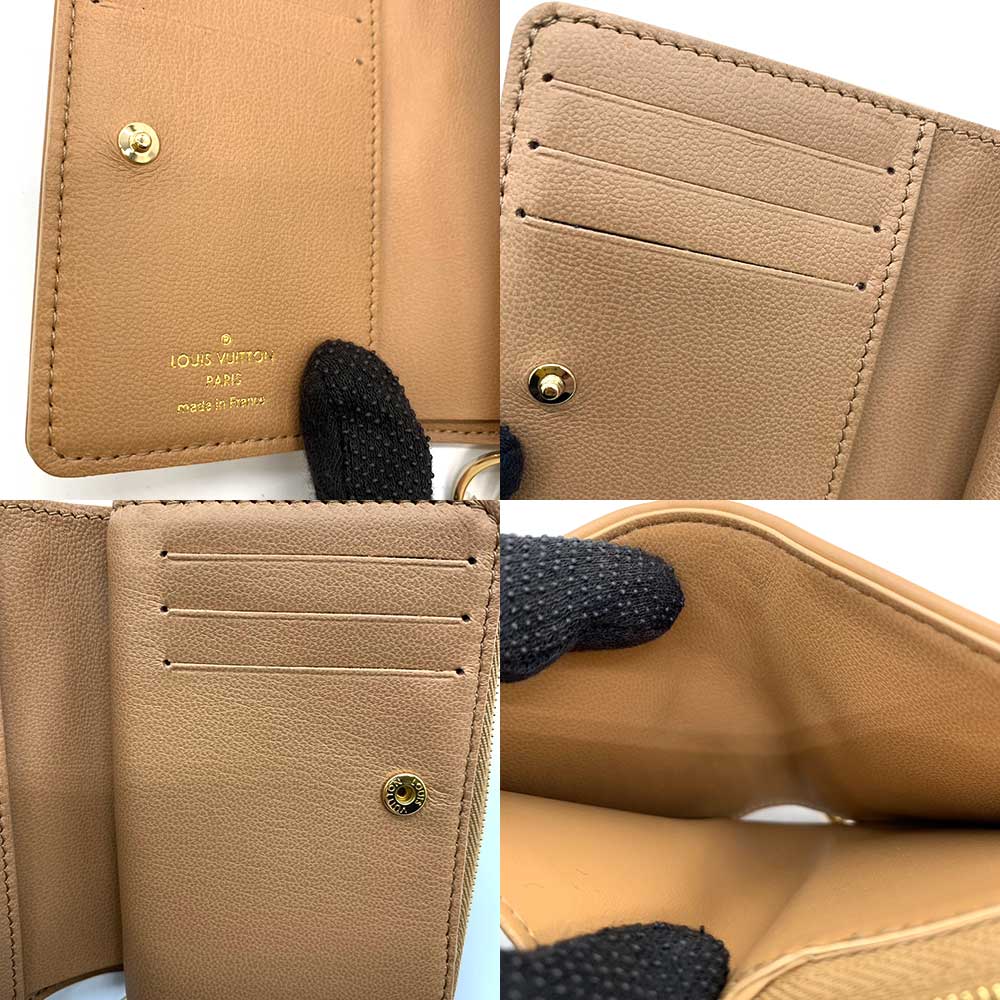 Used LOUIS VUITTON Monogram embossBifold Wallet leather Women