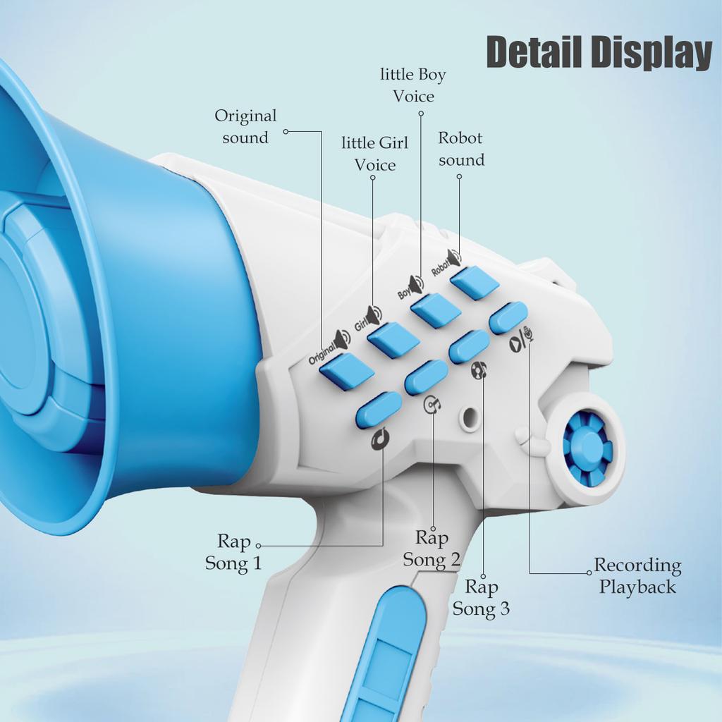 Портативный мегафон, сирена, рупор, игрушки, умный многоголосный изменятель голоса, игрушка, забавная вечеринка, розыгрыш, ручной громкоговоритель, мегафон