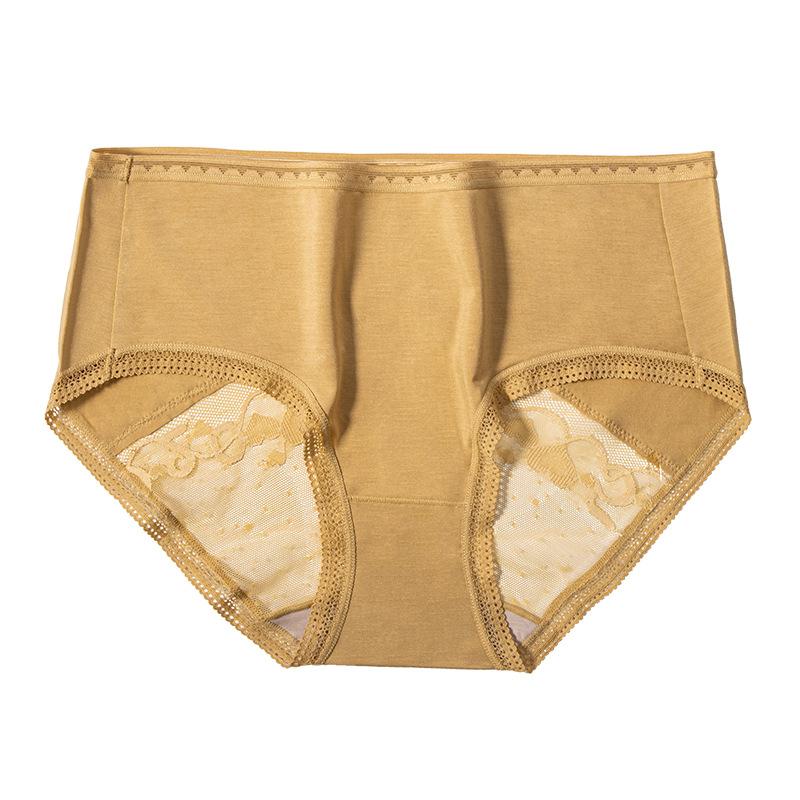 Антибактериальное женское нижнее белье, сексуальное кружевное нижнее белье со средней талией, дышащее нижнее белье с треугольниками