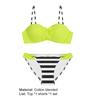 Sexy Bikini Striped Push Up Women Bra Briefs Swimsuit Bathing Suit for