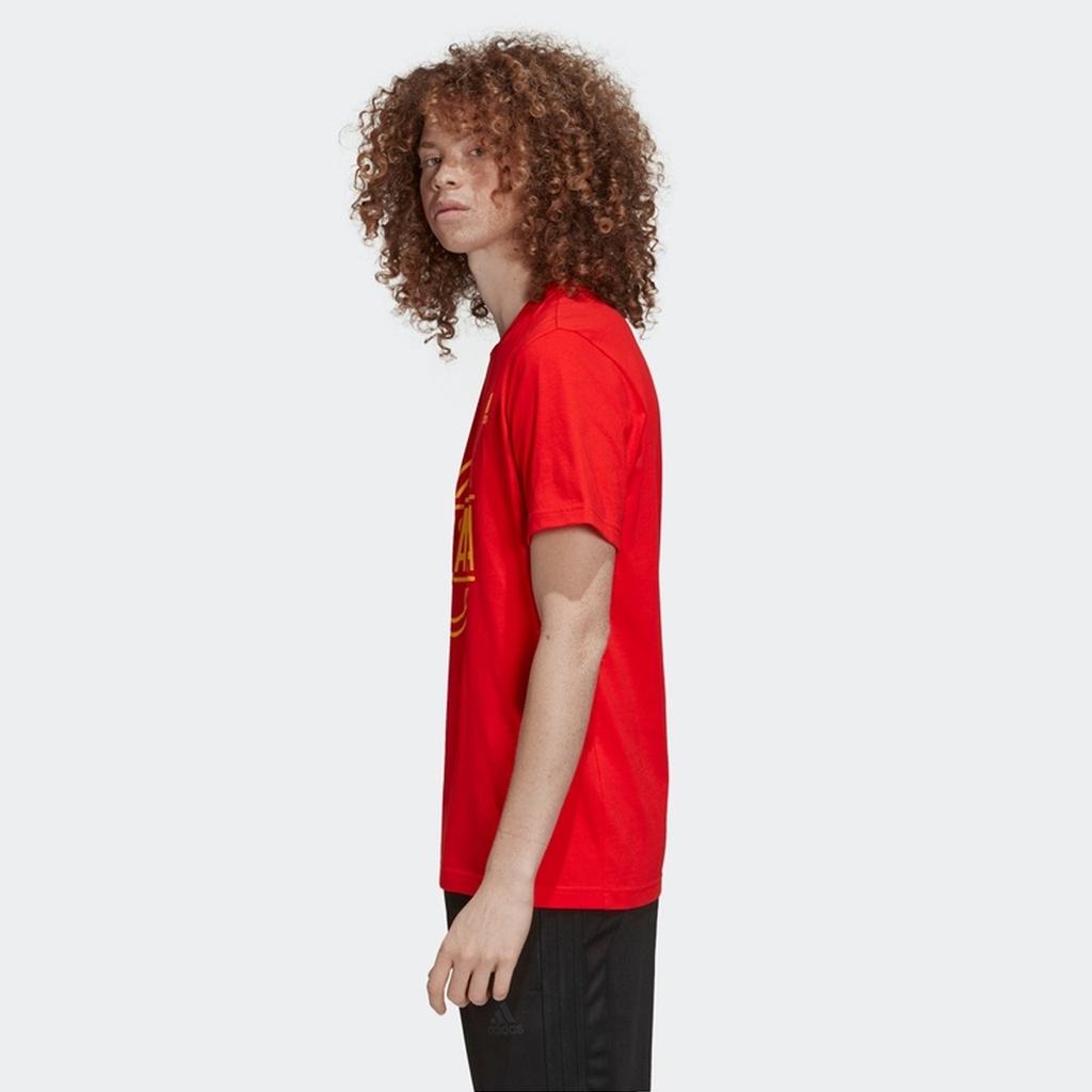 adidas Спортивная футболка с коротким рукавом Soccer Alphabet, мужские топы, красная FT6051