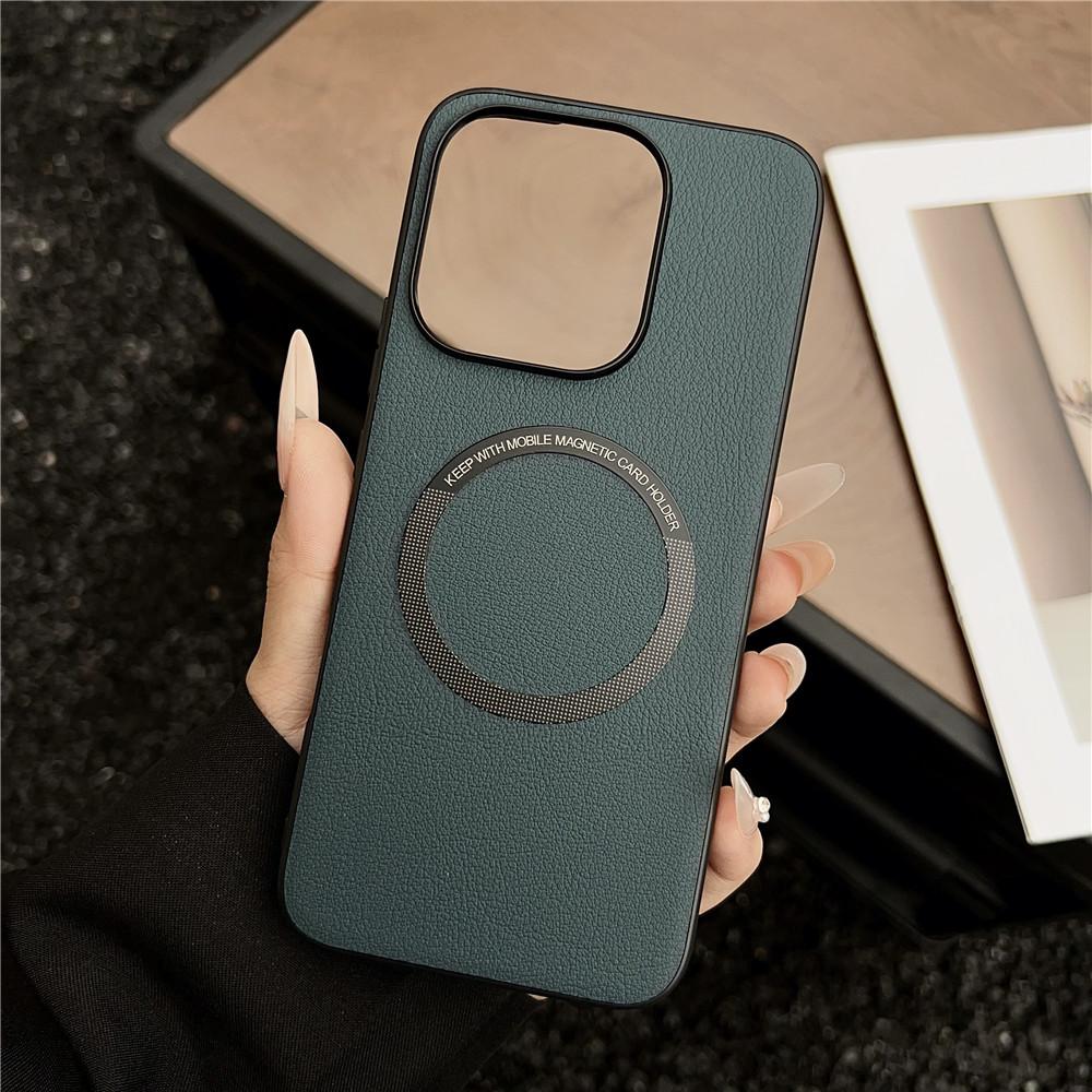 PU Leather Wireless Charging For Magnetic Case For Honor 400 Lite Honor400Lite G Soft Back Cover