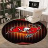 Tampa Bay Buccaneers Logo Round Rug for Livingroom,Bedroom, Palyroom, Chair Rug, Area rug, Circle Carpet, Large Size Fan Christmas gift