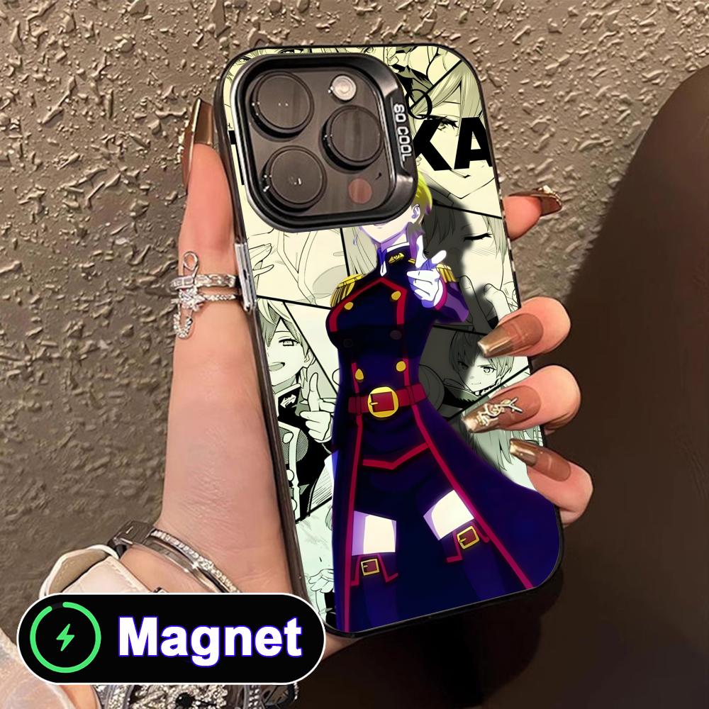 Mato seihei no slave Tenka Izumo Translucent MagSafe Mobile Phone Case for iPhone 17 16 15 14 13 12 11 Air Pro Max Plus Colorful