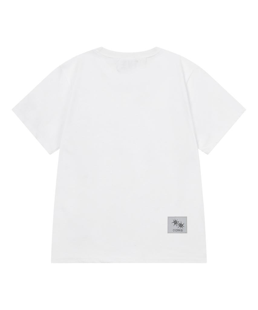 MUCENT X Koiris Ariel Side Leather Patch Short Sleeve T-Shirt (2 Colors)