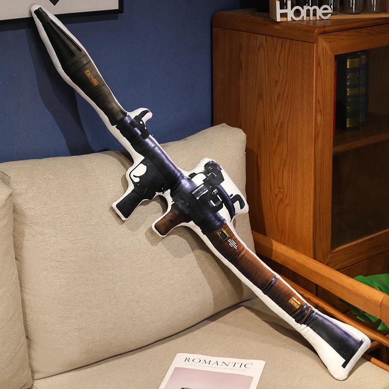 Подушка-плюш в виде игрушечного пистолета, печать изображений, револьвер, винтовка-снайпер, подушка для стрельбы, украшение, подарок мужчине