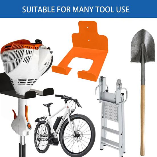 Органайзер для гаража Yousheng Держатель для триммера Настенный Подвес для садового электроинструмента Сверхпрочный металлический Держатель для мотокос для гаража, сарая, двора, травы