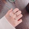 BF CLUB 925 Sterling Rings for Women Simple Geometric Handmade Irregular Retro Ball Tassel Ring Allergy For Birthday Gift