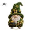 No Sew Fabric Art Projects Gnome Poke Kit, Festive Designs, DIY Craft Handmade Making Supplies Halloween Christmas Ornament for Holiday Table