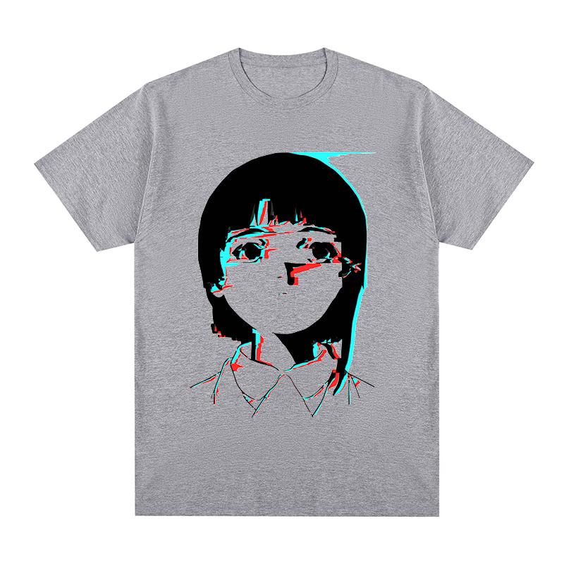 Серийные Экспериментальные унисекс футболки Lain 3D Глюк Хлопок Унисекс Футболка Новая Футболка Футболки Унисекс Топы