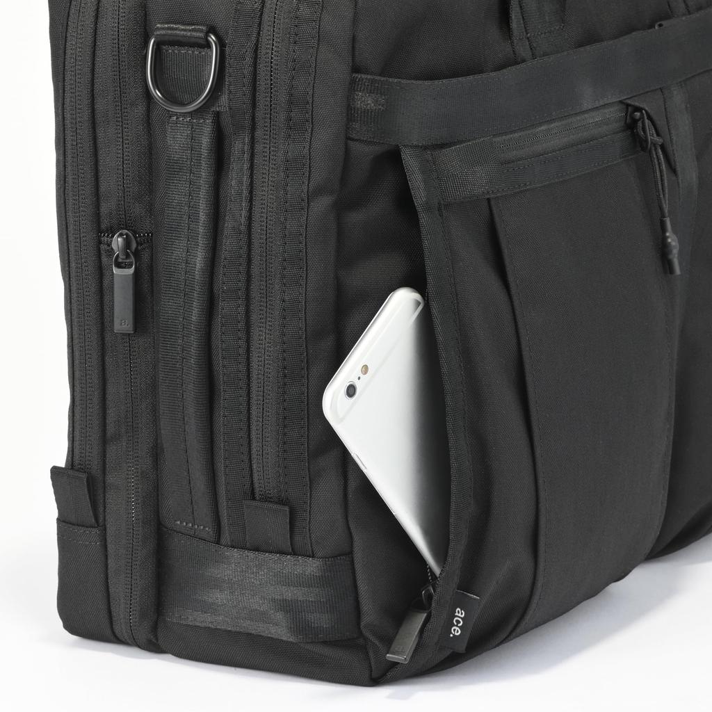 Business 2 Air B4 Может вмещать расширение емкости на дюйм Настройка функции Плечевой ремень Подходит для бизнеса 19 Черный [Ace Gene] Сумка, Мужская, Отделения,