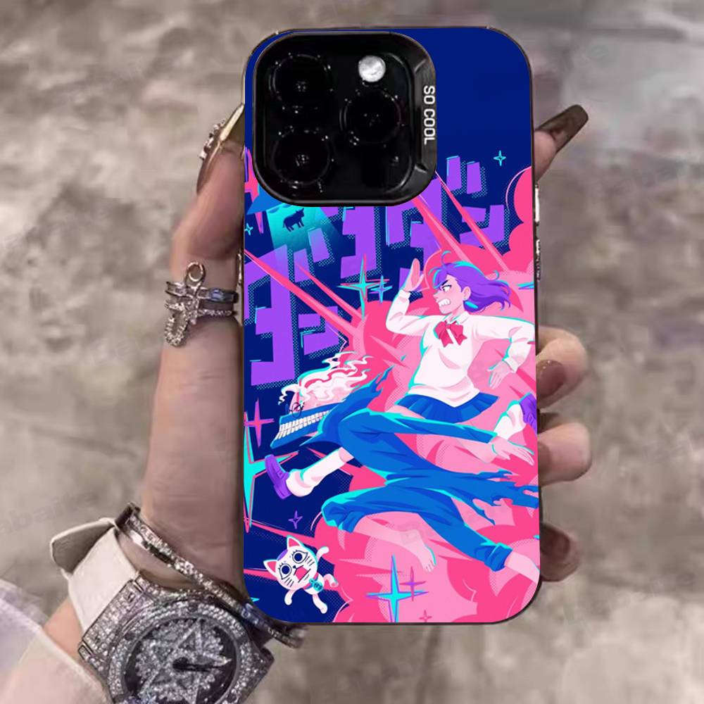 Аниме приключения Dandadan Чехлы для телефона Для IPhone 17 16 15 14 13 12 11 Plus Pro Max Pro Цветной Матовый Чехол