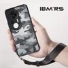 (Comes with Wrist strap)IBMRS for Vivo S20 Pro Case,Translucent Matte Back Slim Fit Shockproof Protective Case Cover - Black Camo