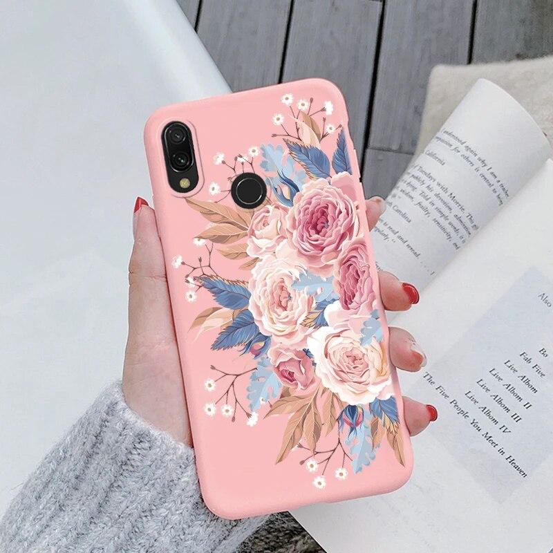 Redmi Note 7 Pro 7S Funda Rainbow Heart Vintage Flowers Leaves Чехол для телефона Мягкий силиконовый чехол-бампер для Xiaomi Redmi Note 7 Противоударная защитная сумка