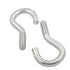 Galvanized White Zinc Open Hook Eye Bolt, 4-12, Non-Standard Carbon Steel