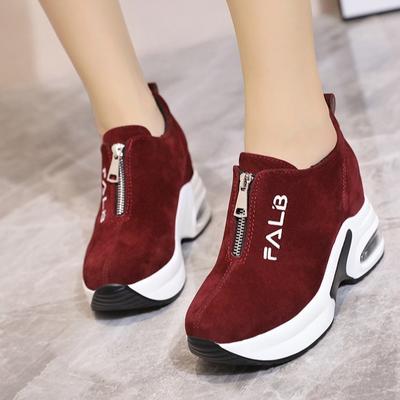 Женские кроссовки на платформе, женская обувь, повседневная женская обувь на танкетке, теннисные туфли, женские, толстые, осенние кроссовки для женщин