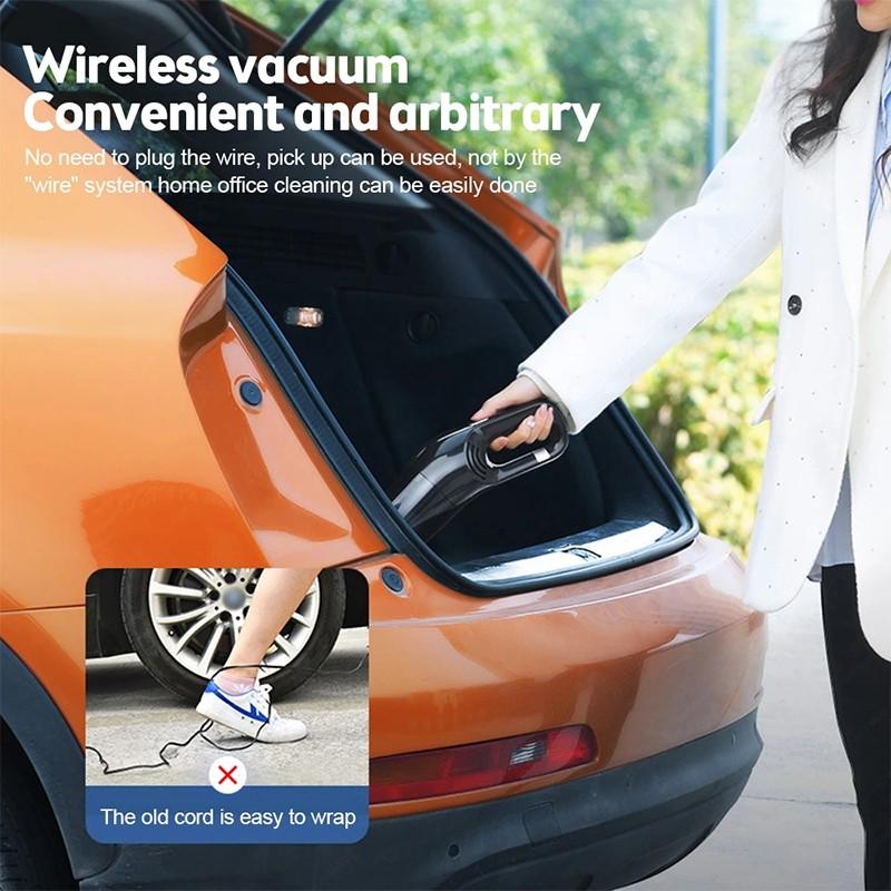 Новый беспроводной автомобильный пылесос 10000Pa бытовой пылесос с большим всасыванием ручной мини-мощный автомобильный пылесос с сухим и влажным разделением