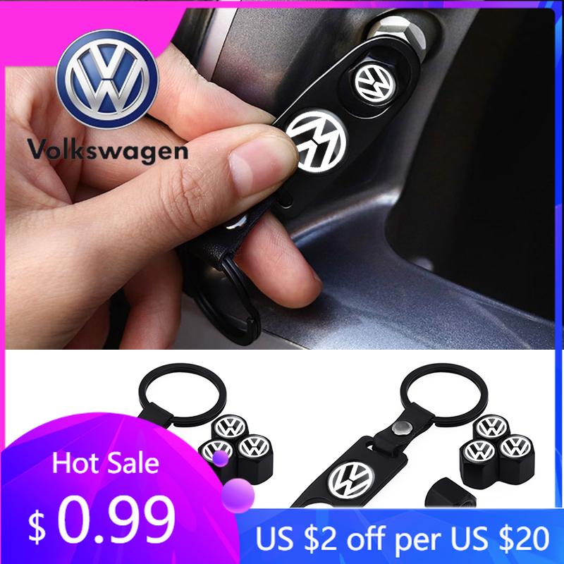 2026 Горячие Для Volkswagen VW Автоаксессуары Металлические Колпачки Клапанов Шин Колес С Брелоком-Ключом Для Volkswagen Golf Jetta Tiguan Tou