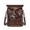 Женская Мультяшная Сова Сумка на Плечо Девочки ПУ Кожаная Сумка Кросс-боди Милый Кошелек для Монет Средневековая Сумка-почтальон для Ежедневных Поездок