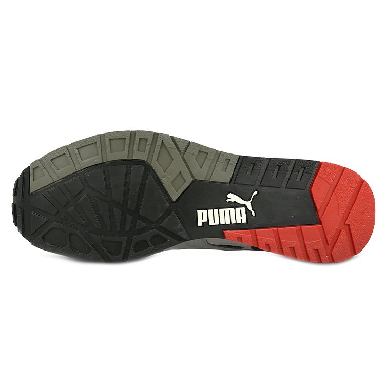 Puma Двухслойные уличные амортизирующие нескользящие износостойкие кроссовки с низким верхом унисекс серый черный зеленый 363137-02