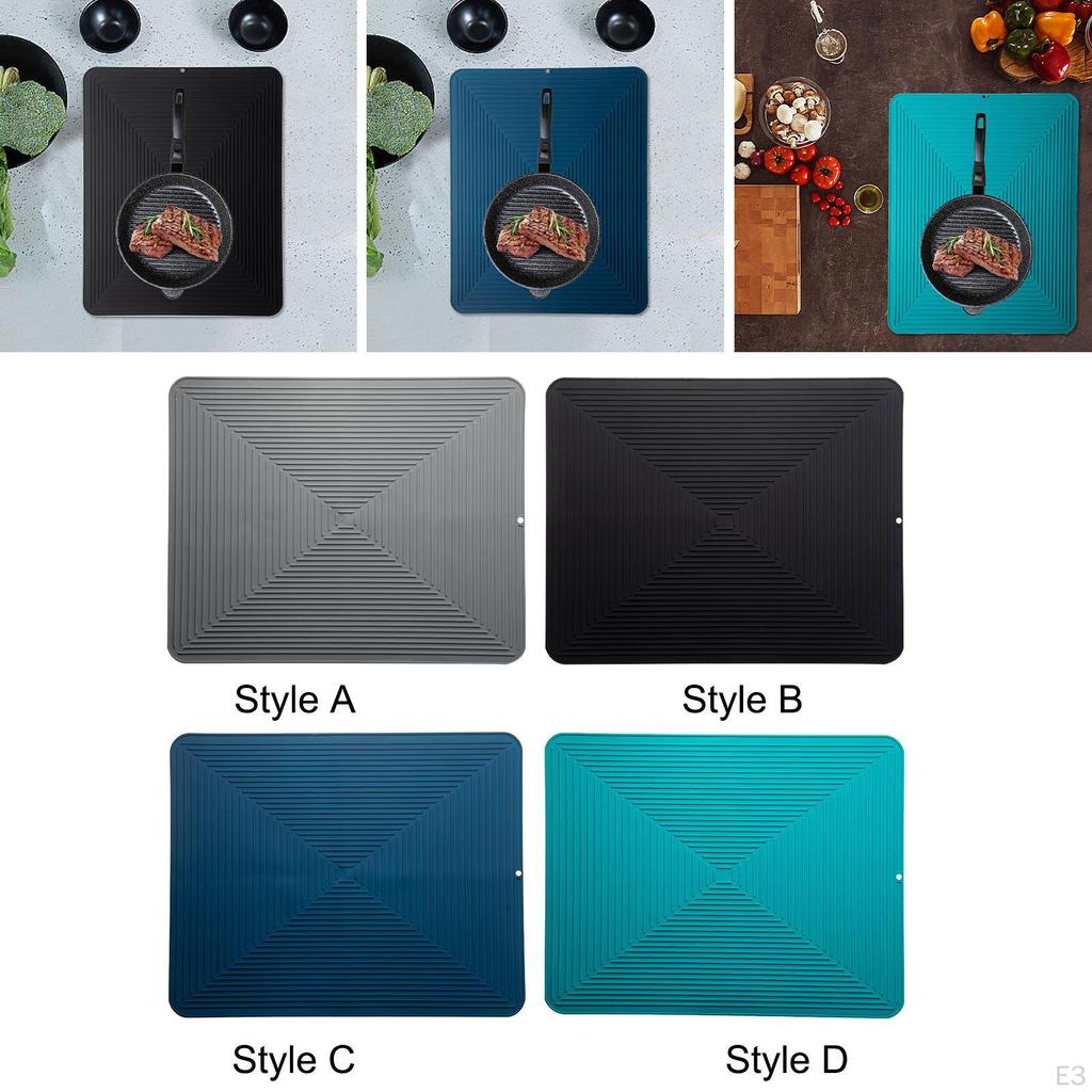 Гибкий силиконовый коврик для кастрюли для защиты кухонной столешницы от жары