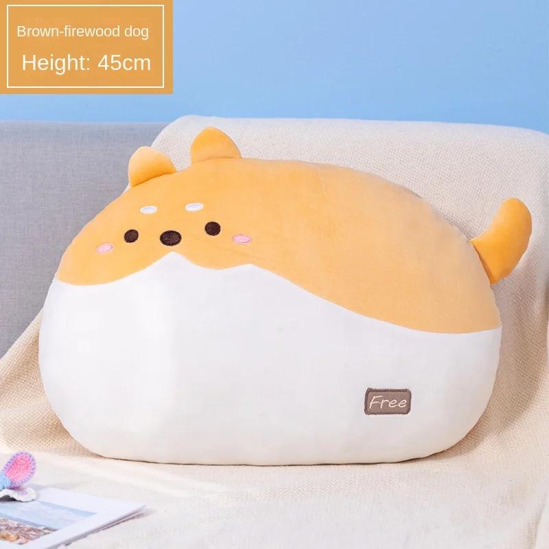 Подушка в форме ягненка Q-образной формы, подушка-кошка, розовый кролик, плюшевая кукла, спящая в кровати, подарок на день рождения для детей