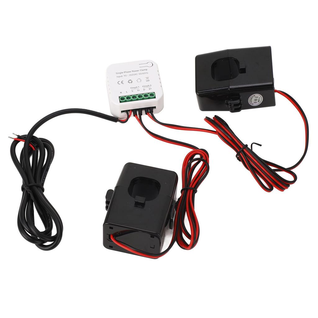 Smart Energy Meter APP Monitoring Power Electricity Monitor with 2x200A Current Transformer AC90‑250V