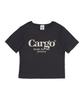 CARGOBROS ДЛЯ ЖЕНЩИН Футболка с коротким рукавом Cargo Street с логотипом (Древесный уголь)