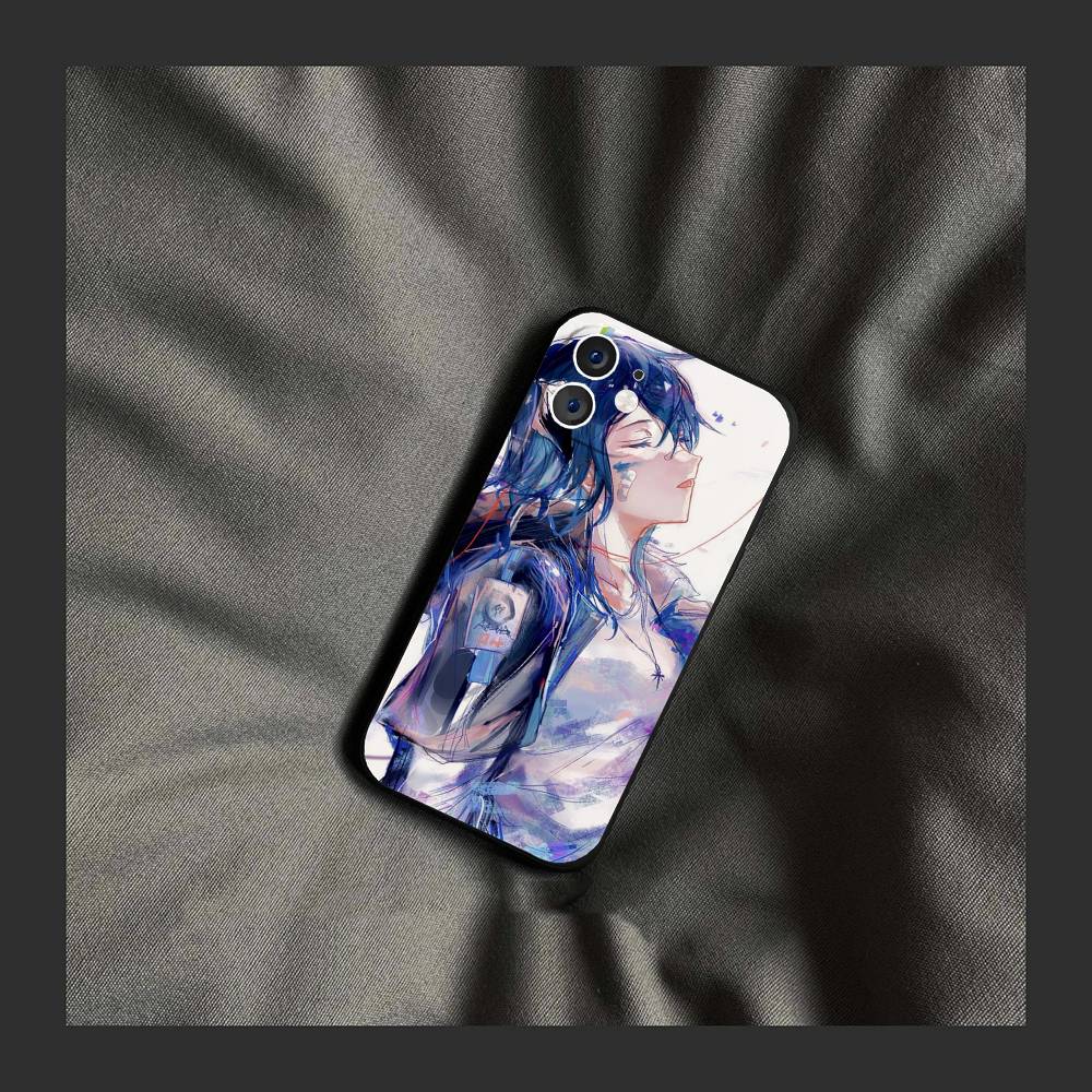 Mostima Чехол для телефона с анимацией из игры A-Arknights Для IPhone 17 Air 16 15 14 13 Pro Max 11 12 Черный силиконовый чехол