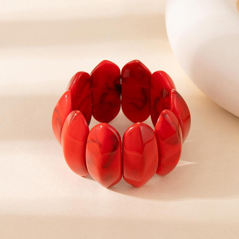 Персонализированный эластичный браслет с бусинами, плетеный, нишевого цвета, размытый акриловый браслет, браслет в стиле 'wind'