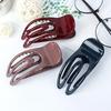 French Style Hair Claw Hollow U-shaped Strong Grip Women Hair Clip Curved Ponytail Holder Hair Styling Tool