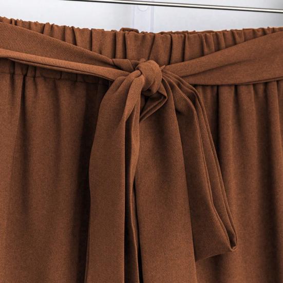 Комплект из 2 предметов: женский топ и брюки, круглый вырез, ретро-принт, короткие рукава, блузка, широкие брюки с эластичной резинкой на талии, повседневный свободный наряд для бабушки