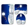 Christmas Bathroom Floor Mat Toilet Three-Piece Set