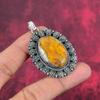 Bumblebee Jasper Gemstone Handmade Gorgeous Silver Jewelry, 925 Solid Sterling Silver Pendant For Wedding Gift