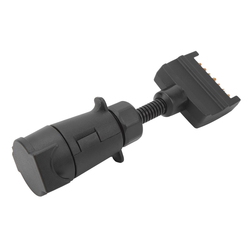 Trailer Adapter Plug 7 PIN Round Female to Flat Male Simple to Operate Wiring Connector for Caravan Boat