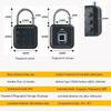 Электронный замок Tuya Bluetooth Fingerprint Padlock Цифровой замок для багажа APP Временный пароль Удаленно IP67 Декомпрессионные игрушки