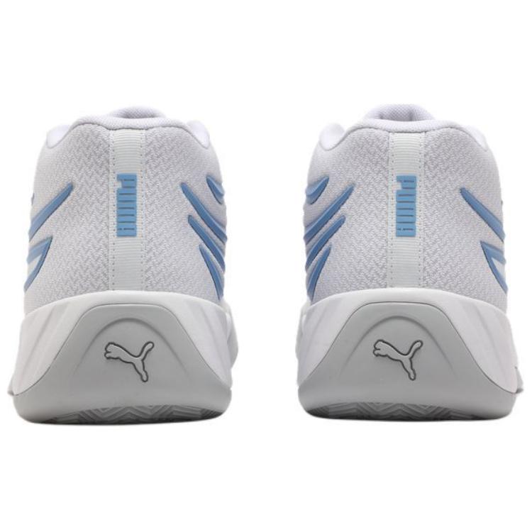 Puma Кроссовки для баскетбола Court Pro с амортизацией из ткани, нескользящие, средняя высота, унисекс, белые 310829-09
