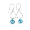 Sky Blue Topaz Gemstone 925 Sterling Silver Jewelry Handcrafted Earrings 1.90" EE-19-3