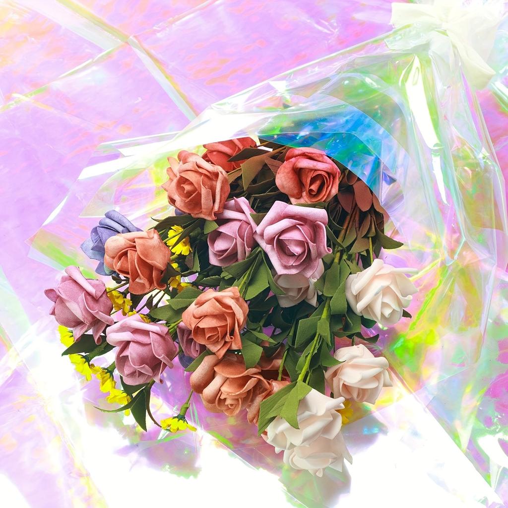 10pcs Colorful Cellophane Rolls Colorful Wrapping Paper Cellophane Wrapping For Gift Baskets