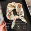 100% Silk Scarf Plum Blossom Pattern Square Scarves for Women Wrap Kerchief Mulberry Silk Bandana Fashion Luxury Headband Hijab