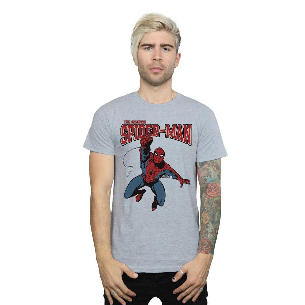 Marvel Mens Spider-Man Leap T-Shirt