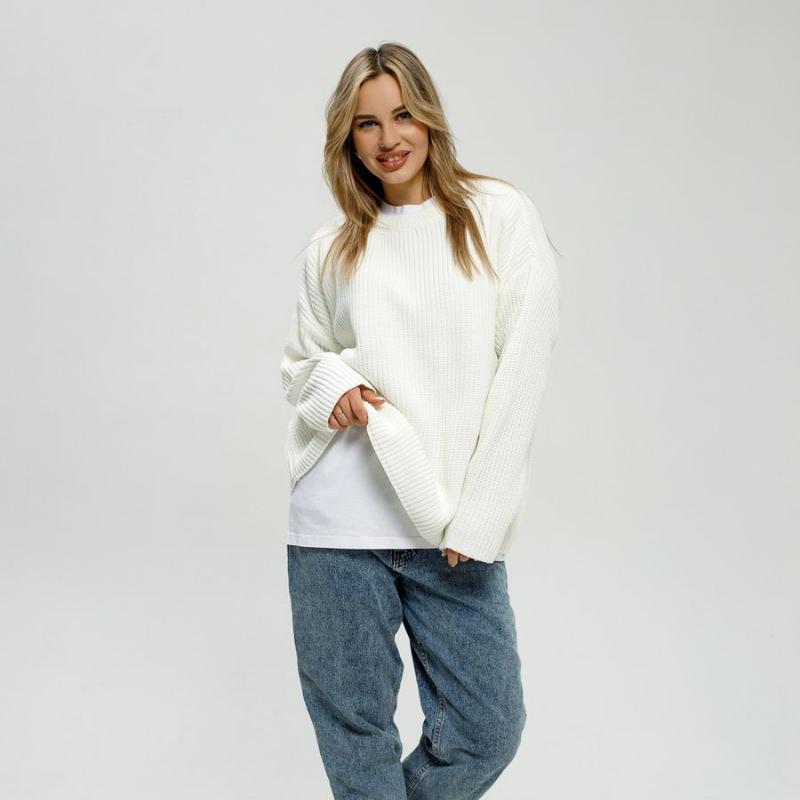 Новые свитера с круглым вырезом для женщин, модные однотонные свободные свитера на осень-зиму, толстые джемперы, топы, повседневные трикотажные пуловеры