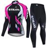 Spring and summer long-sleeved cycling suit, men's and women's road bicycle cycling suit, moisture-absorbing and breathable