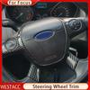 Наклейка на отделку рулевого колеса автомобиля для Ford Focus 3 MK3 Sedan Hatchback Kuga Escape 2012 - 2014