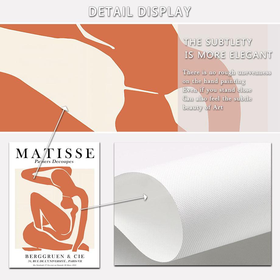 Абстрактная фигура Матисса Цветочный рынок Розовая настенная живопись на холсте Скандинавские постеры и принты Картины для декора гостиной