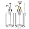 Portable Hand Soap Dispenser Clear Coffee Syrup Dispenser New Glass Soap Dispensers